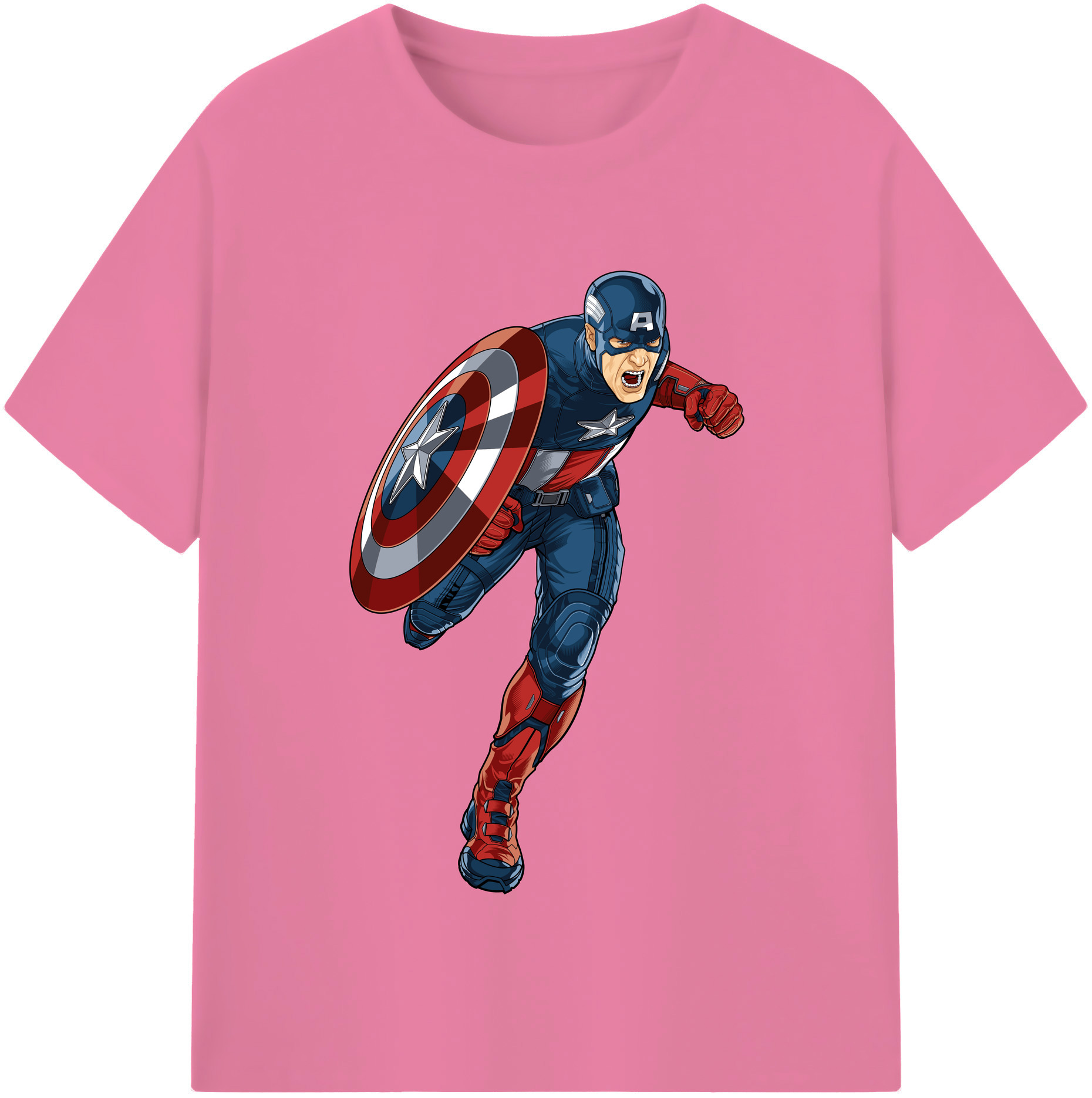 （画像用） アベンジャーズ The Avengers 綿100％半袖Tシャツ（フロントプリント）